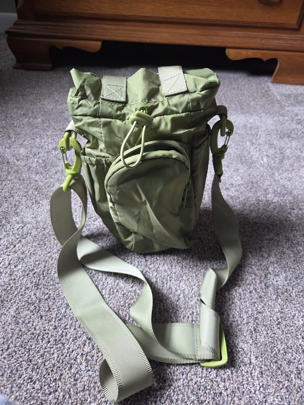 Olive Green Calpak Water Bottle Holder